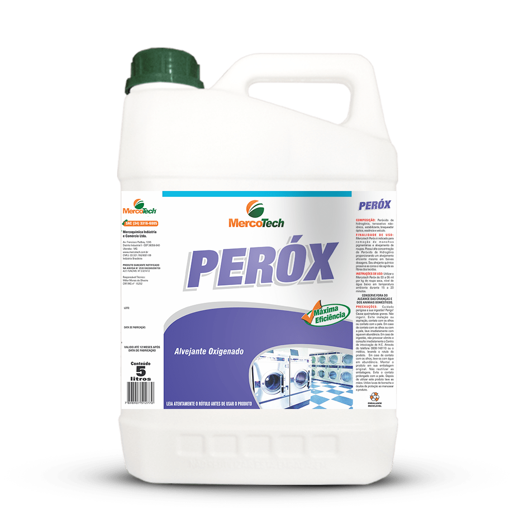 PEROXIDO DE HIDROGENIO MERCOTECH PEROX 5L